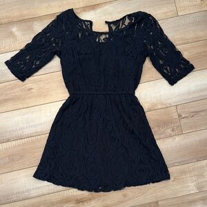 Holiday Black Lace Dress size xs